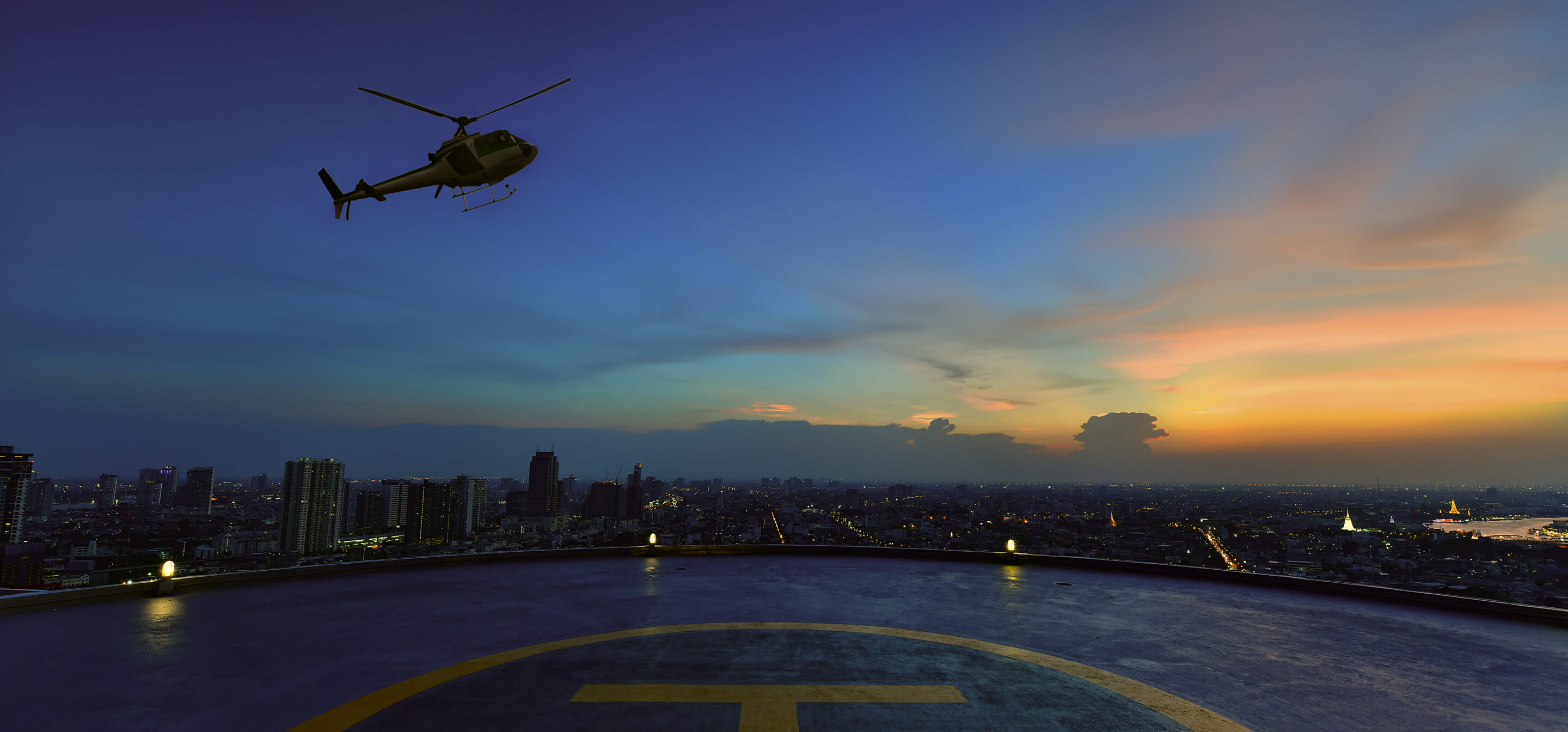 Medical emergency helicopter