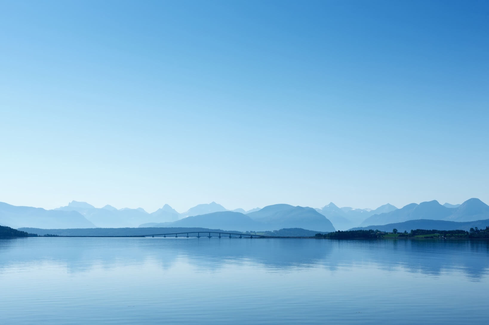 Scenic background of the mountains