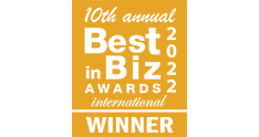 Best in Biz 2022 international gold award