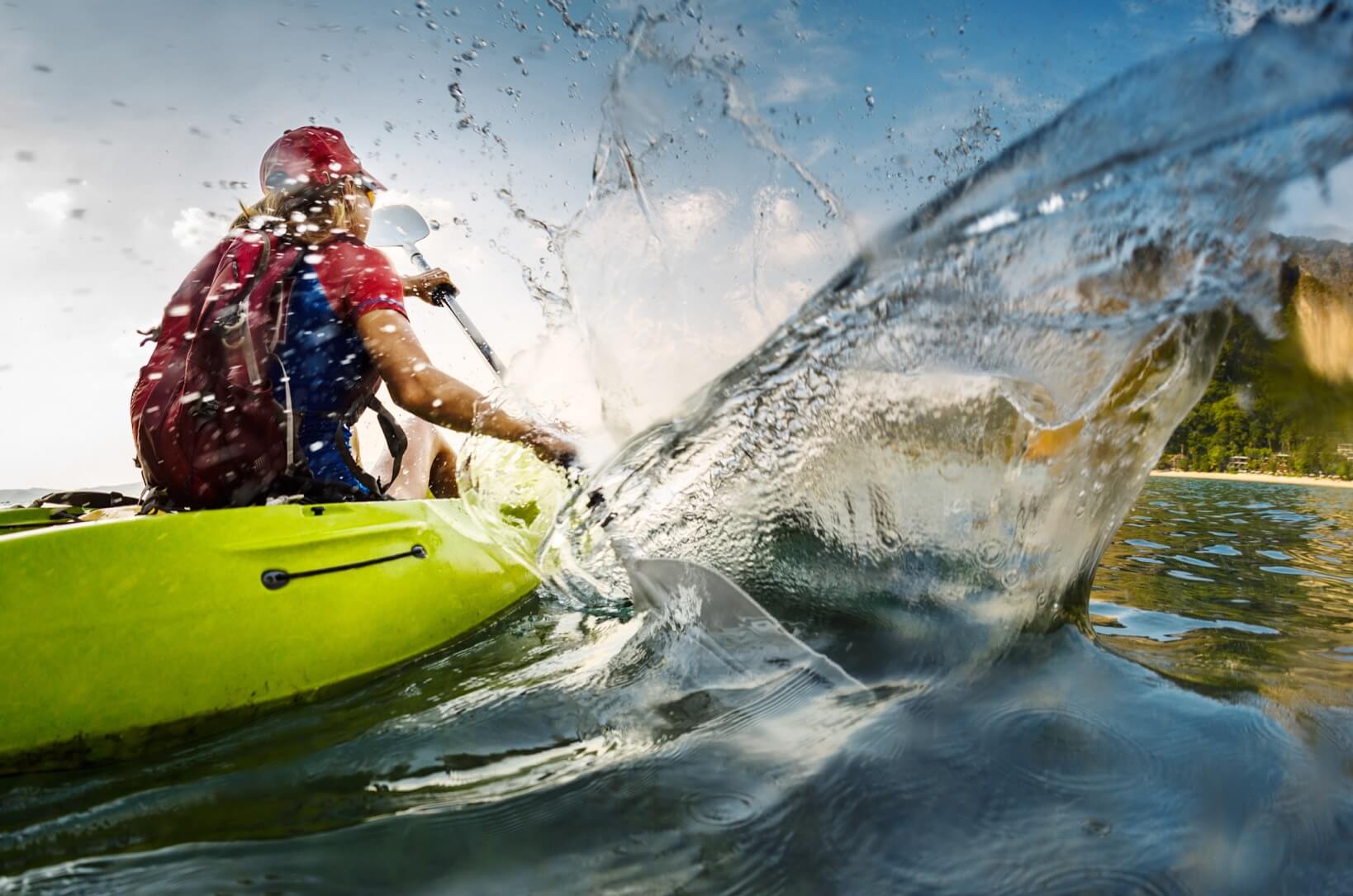 Ocean kayak water sports