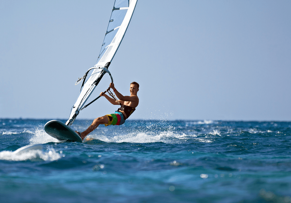Wind surfing water sports